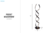 Picture of BELL187 Metal Frame LED Floor Lamp