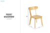 Picture of RONDO Louis Style Solid Wood Dining Chair (17.5"x 19" x 30.5" )