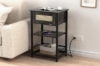 Picture of LATCH 1-Flip Door 2-Shelf Side Table with Dual Power Outlets & USB Ports
