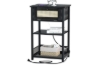 Picture of LATCH 1-Flip Door 2-Shelf Side Table with Dual Power Outlets & USB Ports