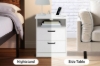 Picture of LATCH 2-Drawer Nightstand/Side Table with Dual Power Outlets, USB & Type-C Ports