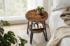 Picture of NOVIS 2-Tier Round Side Table with Dual Power Outlets & USB Ports
