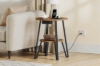 Picture of NOVIS 2-Tier Round Side Table with Dual Power Outlets & USB Ports