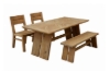 Picture of BLOX 71" 4PC Reclaimed Pine Wood Dining Set