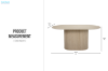 Picture of BELORA L63" Sintered Stone Top Dining Table