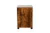 Picture of LUKAN 3-Drawer Mobile File Cabinet with Wheels (Rustic Brown)