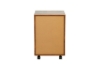 Picture of LUKAN 3-Drawer Mobile File Cabinet with Wheels (Rustic Brown)