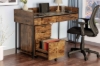 Picture of LUKAN 3-Drawer Mobile File Cabinet with Wheels (Rustic Brown)