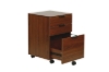 Picture of LUKAN 3-Drawer Mobile File Cabinet with Wheels (Walnut)