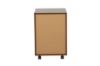 Picture of LUKAN 3-Drawer Mobile File Cabinet with Wheels (Walnut)