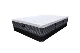 Picture of KING KOIL Froster Cool Hybrid H13" Drop Euro‑Top 5‑Zone Pocket Spring Cool Grandeur Memory Foam Mattress with Deep Freeze Cooling Fabric - Eastern King Size