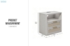Picture of ROVEA 2-Drawer Nightstand with Charging Station (Grey)