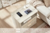Picture of ROVEA 2-Drawer Nightstand with Charging Station (Beige)