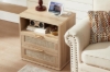 Picture of ROVEA 2-Drawer Nightstand with Charging Station (Oak)