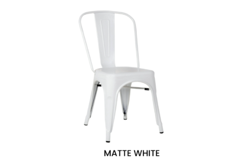 Picture of TOLIX Replica Dining Chair - Matte White