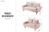 Picture of [FLOOR MODEL CLEARANCE]HAROLD Fabric 3 Seater Sofa (Pink)