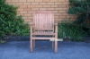 Picture of [FLOOR MODEL CLEARANCE] BALI SOLID TEAK STACK ARM CHAIR MODEL 087