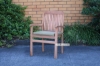 Picture of [FLOOR MODEL CLEARANCE] BALI SOLID TEAK STACK ARM CHAIR MODEL 087