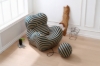 Picture of [FLOOR MODEL CLEARANCE] BOBBY Lounge Chair with Ottoman (Blue and Yellow)