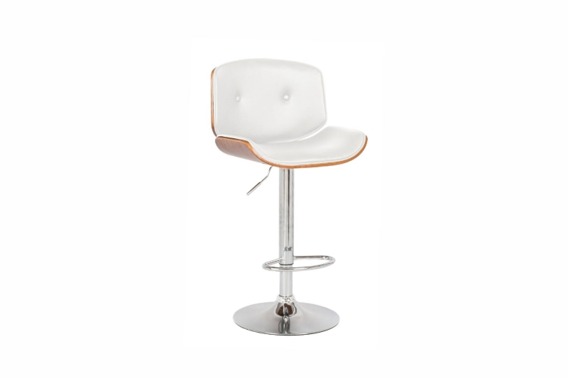 Picture of [FLOOR MODEL CLEARANCE] BOYLTON Bentwood with PU Barstool (White)