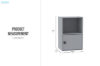 Picture of KOMI 1-Shelf 1-Door Cabinet/Side Table/Nightstand
