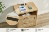 Picture of ROVEA 2-Drawer Nightstand with Charging Station (Oak)