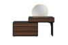 Picture of MARGERY 8-Drawer 39.5"-78.5" Extension Dressing Table with LED Mirror
