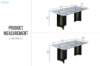 Picture of VAREN 63"/71" Microcrystalline Stone Top Dining Table