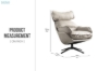 Picture of [FLOOR MODEL CLEARANCE] EAMER 360° Swivel Lounge Chair (Beige)