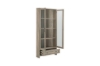 Picture of [FLOOR MODEL CLEARANCE] OTLEY Accent Corner Display Cabinet (Gray)
