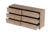 Picture of OAKFORD 6-Drawer Dresser with Mirror