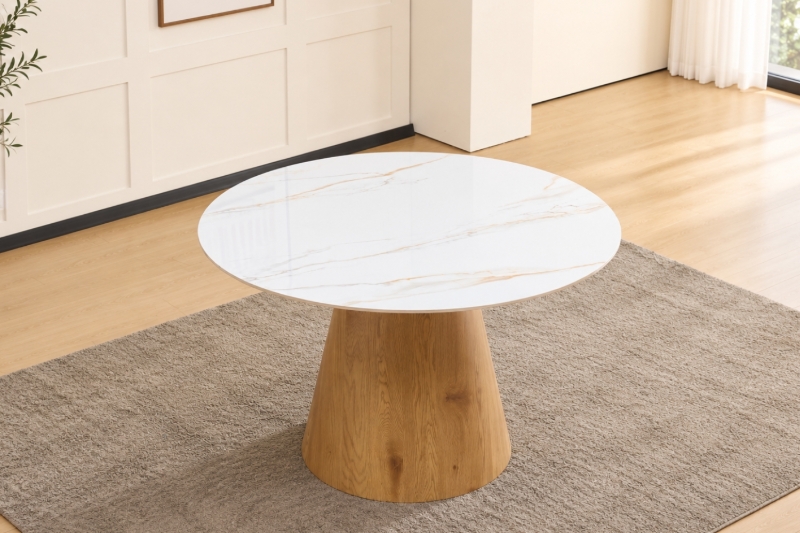 Picture of PHOENIX D43.5" Sintered Stone Top Dining Table