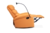 Picture of [FLOOR MODEL CLEARANCE] OLIVIO 360° Swivel Manual Recliner Lounge Chair with Mobile Holder (Orange)