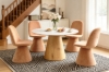 Picture of PHOENIX D43.5" 5PC Sintered Stone Top Dining Table & 360° Swivel Chairs Set