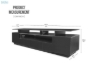 Picture of [FLOOR MODEL CLEARANCE] ONEL 76.7" TV Stand with LED Lighting (Black)