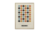 Picture of BAUHAUS DOTS POSTER Canvas Print Wall Art 31.5"x23.5" wood color frame