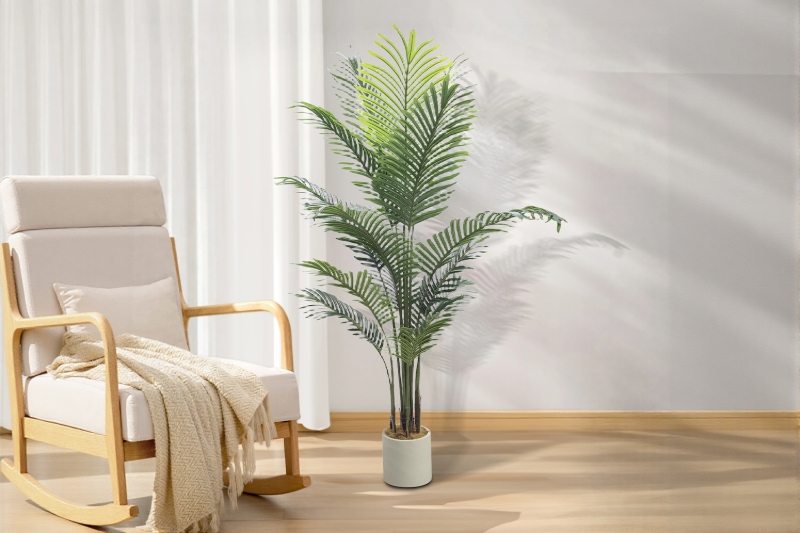 Picture of Artificial Potted Areca Palm Plant - H71" 