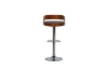 Picture of [FLOOR MODEL CLEARANCE] SADDLE Bentwood Adjustable Gas Lift Bar Stool (Black)