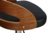 Picture of [FLOOR MODEL CLEARANCE] SADDLE Bentwood Adjustable Gas Lift Bar Stool (Black)