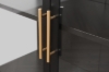 Picture of [FLOOR MODEL CLEARANCE] STARK Steel Frame 35.5"x47" 3-Door Transparent Glass Display Cabinet (Black)