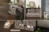 Picture of [FLOOR MODEL CLEARANCE] VITTORIO Sliding Barn Door Cabinet with Drawers (Grey Oak)