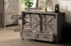Picture of [FLOOR MODEL CLEARANCE] VITTORIO Sliding Barn Door Cabinet with Drawers (Grey Oak)