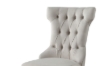 Picture of [FLOOR MODEL CLEARANCE] ARLETTE Button-Tufted Linen Wingback Dining Chair (Light Gray) - Each