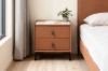 Picture of [FLOOR MODEL CLEARANCE]  CUBA 2-Drawer Nightstand (Brown)