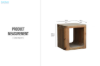 Picture of LUMBER Reclaimed Pine Wood Side Table
