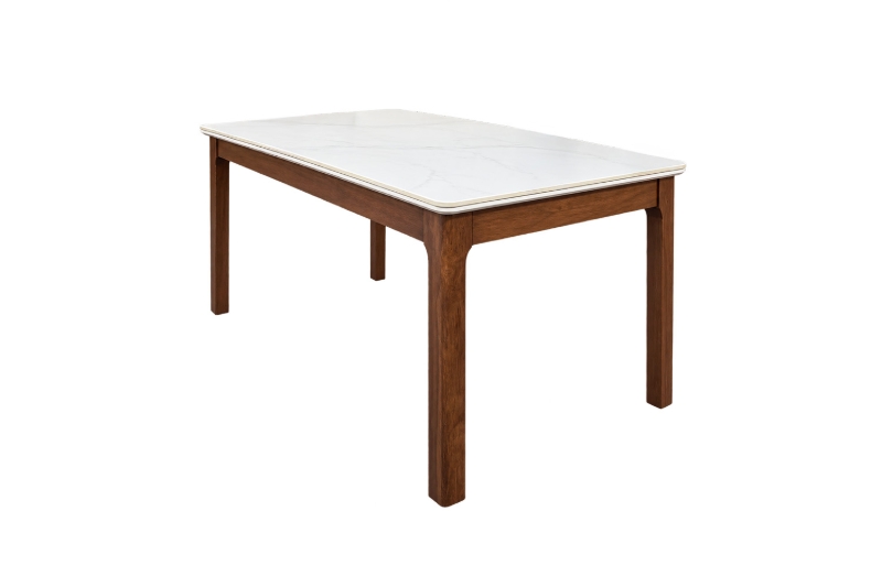 Picture of HARU Solid Wood Dining table with Sintered Stone Top  - 63"