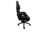 Picture of TURBO 360° Swivel Height-Adjustable Gaming Chair with Reclining Backrest, Lumbar Support & Footrest (Black)