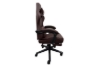 Picture of TURBO 360° Swivel Height-Adjustable Gaming Chair with Reclining Backrest, Lumbar Support & Footrest (Brown)