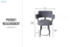 Picture of VIORA 360° Swivel Counter Height Chair with Footrest - 2 Chairs in 1 Carton