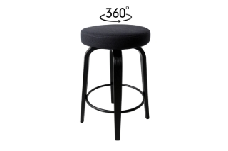 Picture of LUKE H25.5" 360° Swivel Counter Height Stool (Dark) - Each